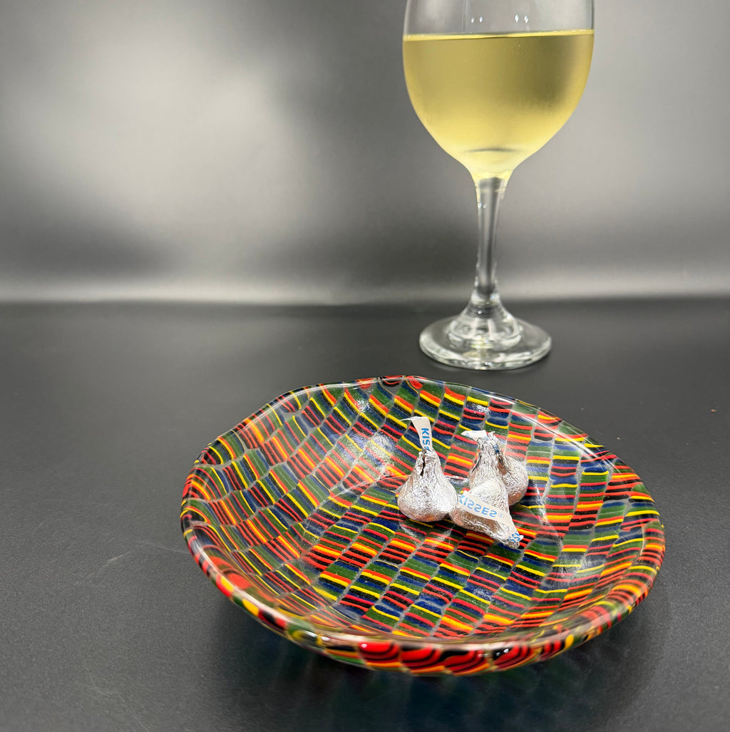 Festival Lines Glass Bowl