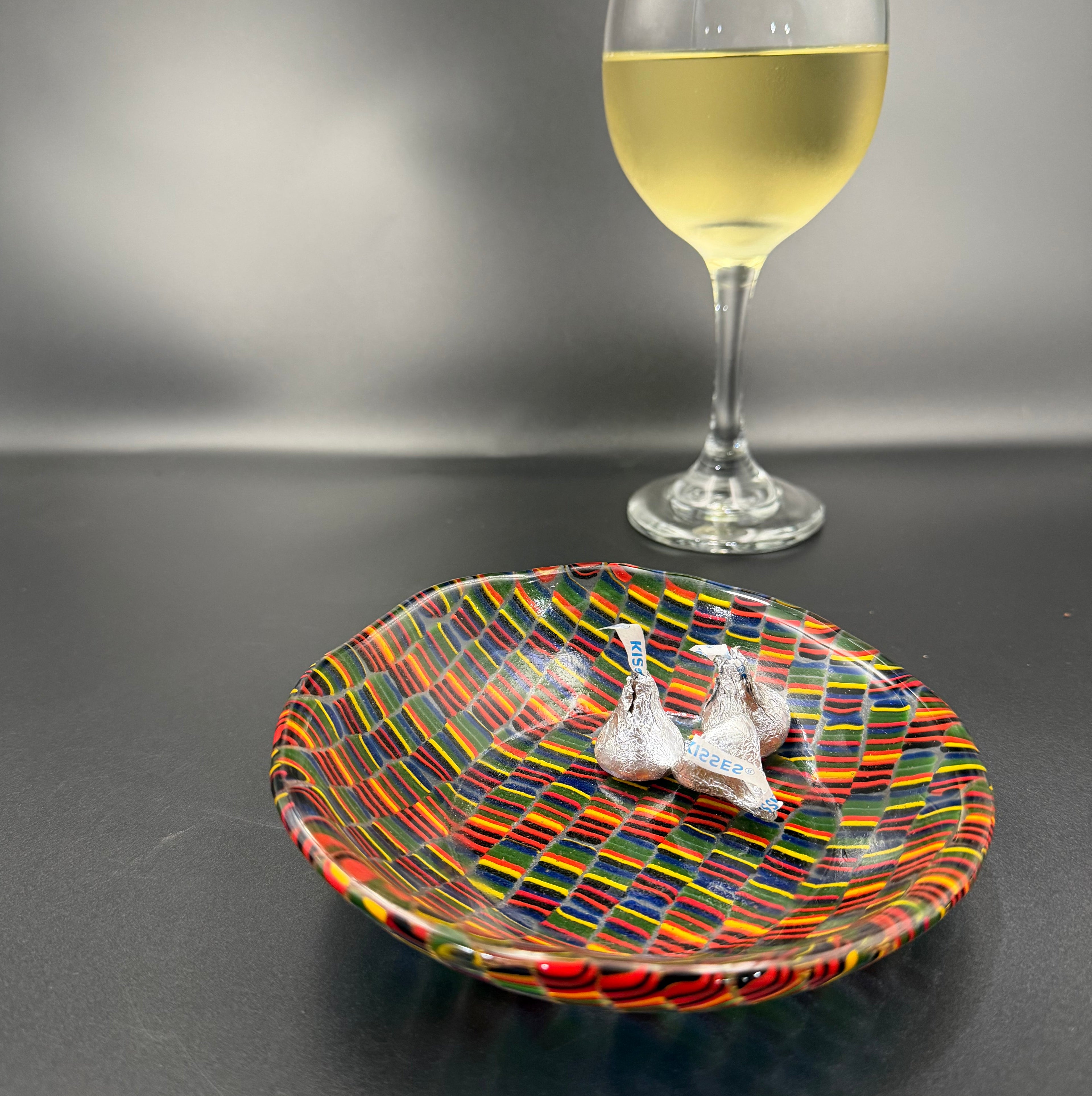 Festival Lines Glass Bowl
