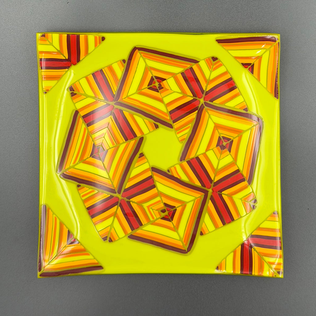 Retro Voltage Glass Plate