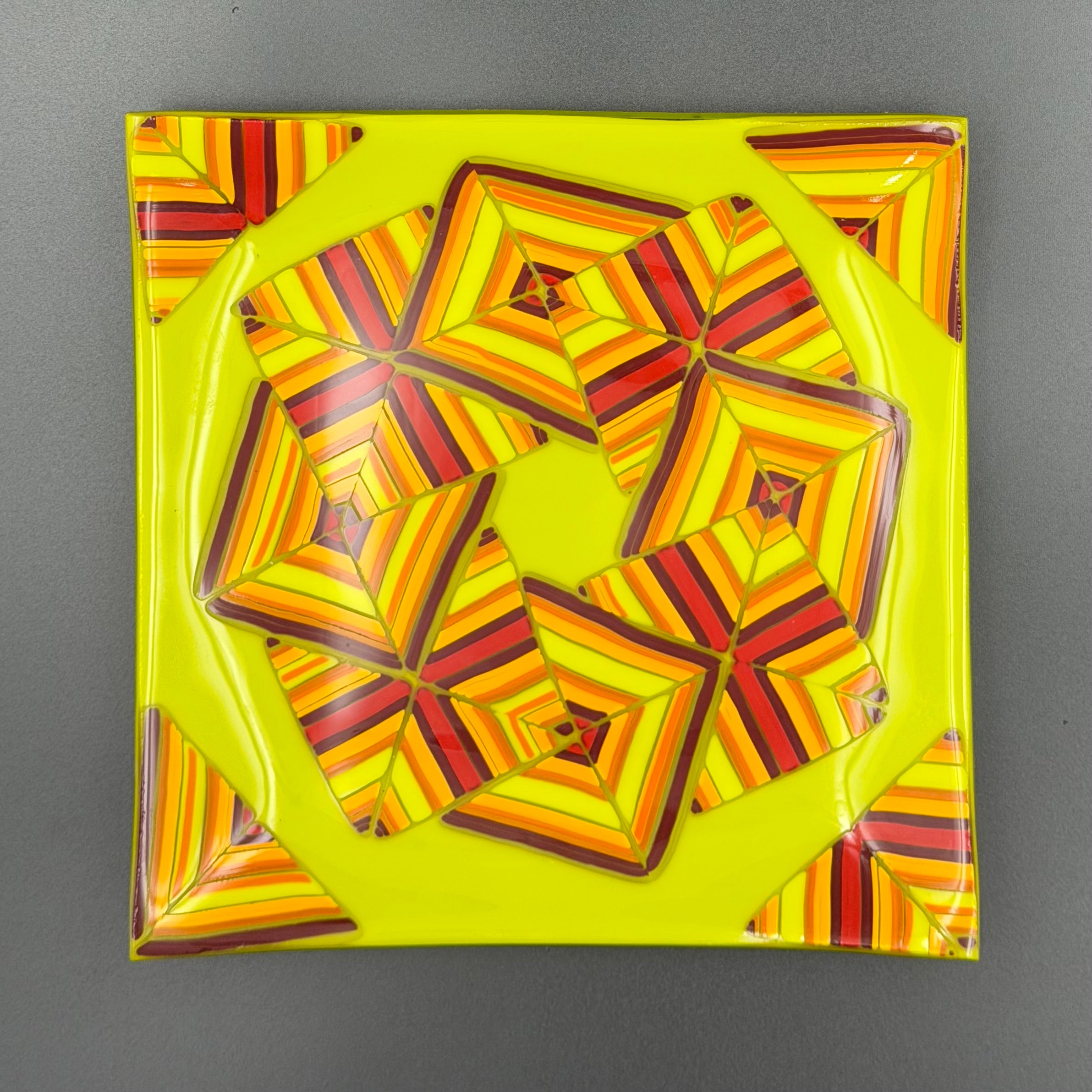 Retro Voltage Glass Plate
