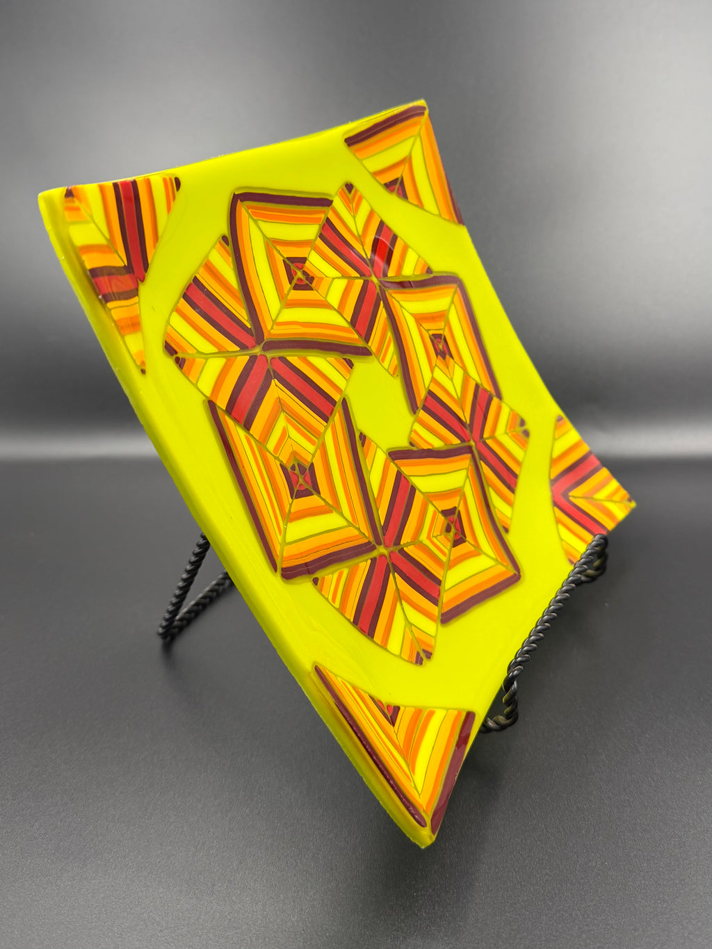 Retro Voltage Glass Plate
