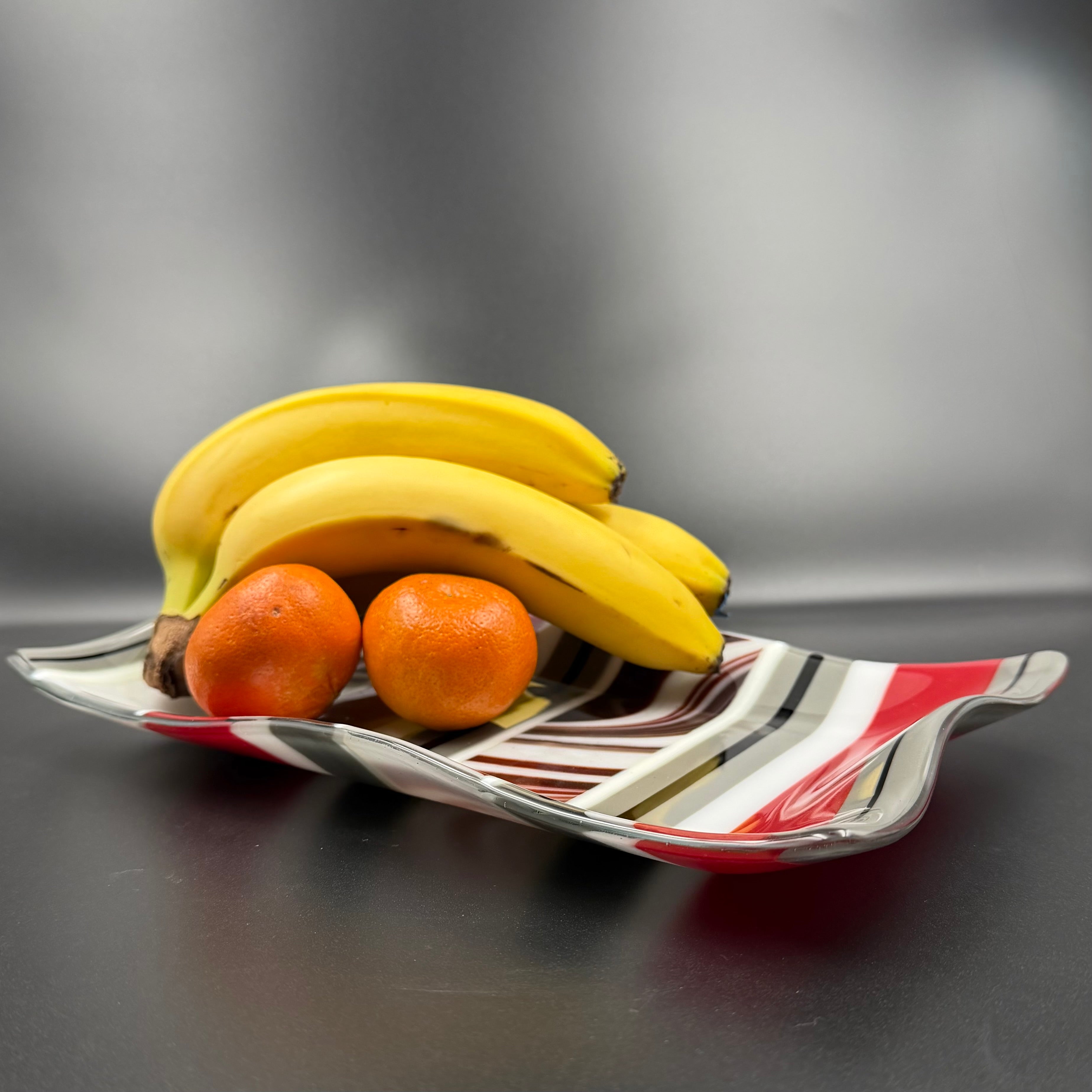 Ruby Waved Serving Plate