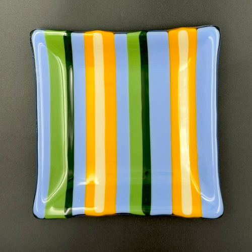 Citrus Breeze Fused Glass Plate