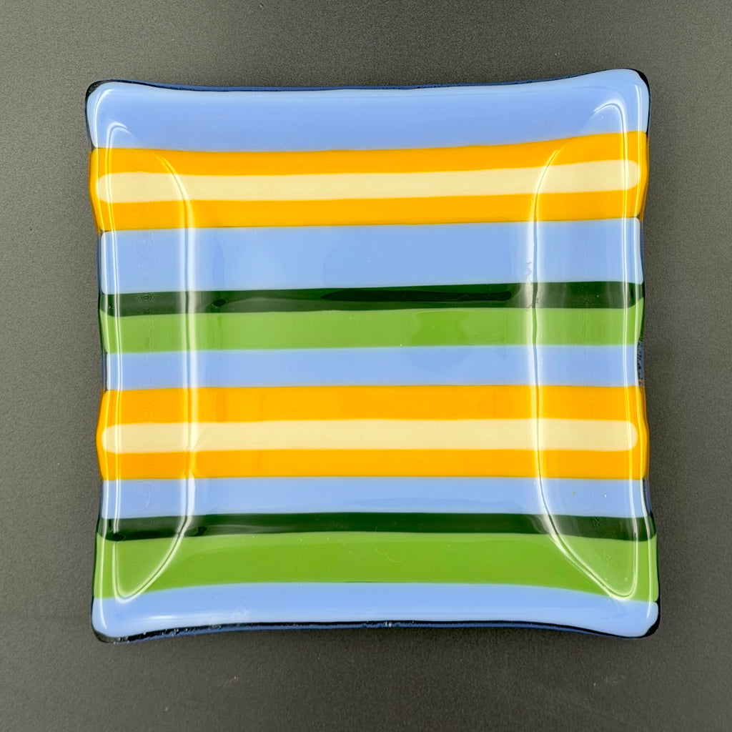 Citrus Breeze Fused Glass Plate