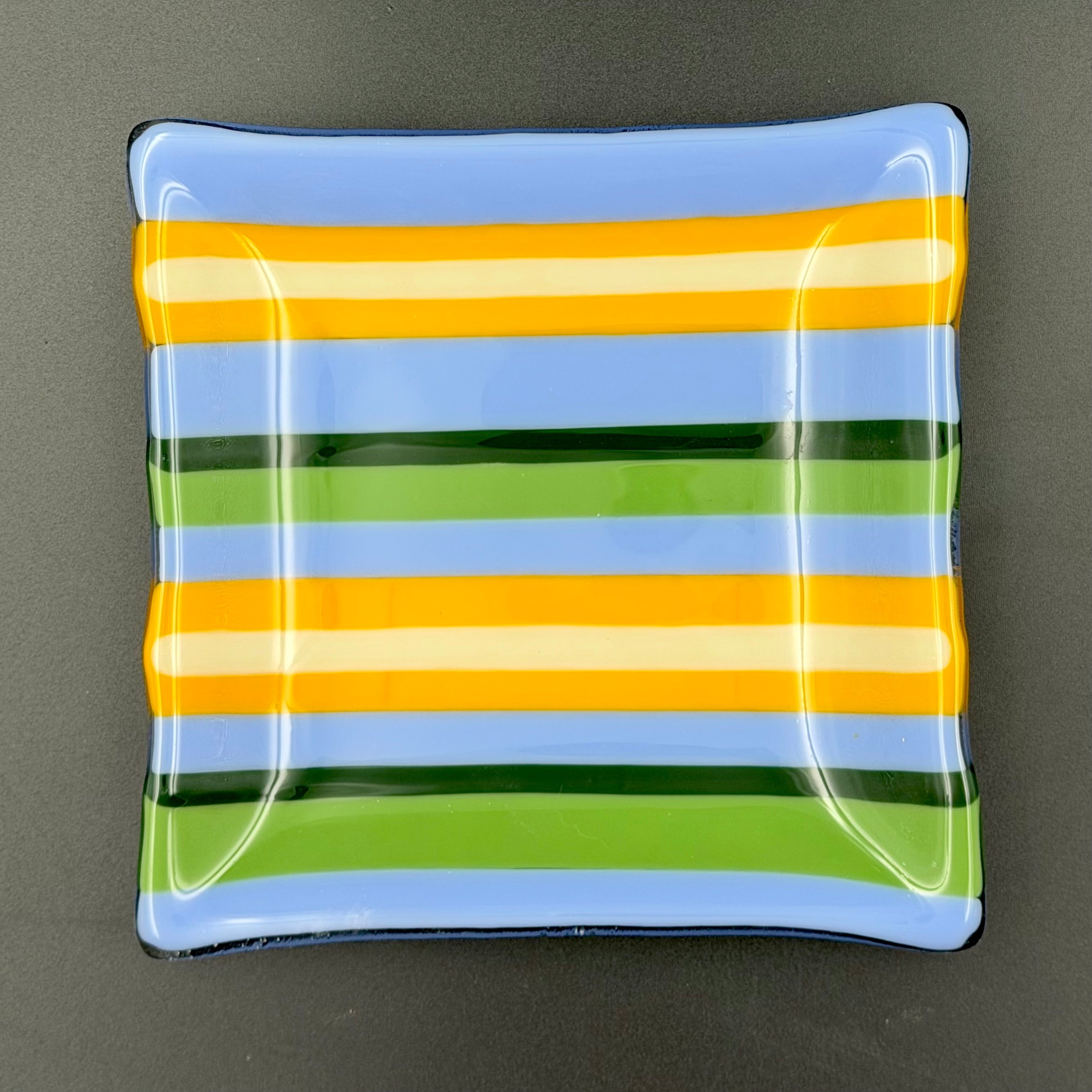Citrus Breeze Fused Glass Plate